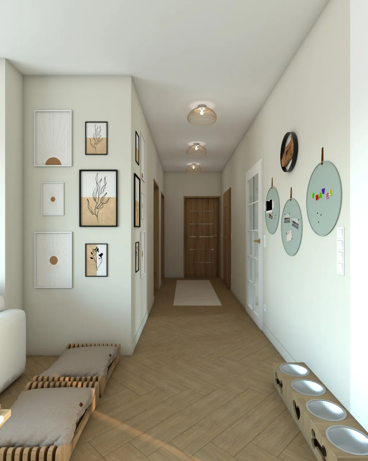 Korytarz Modern Farmhouse