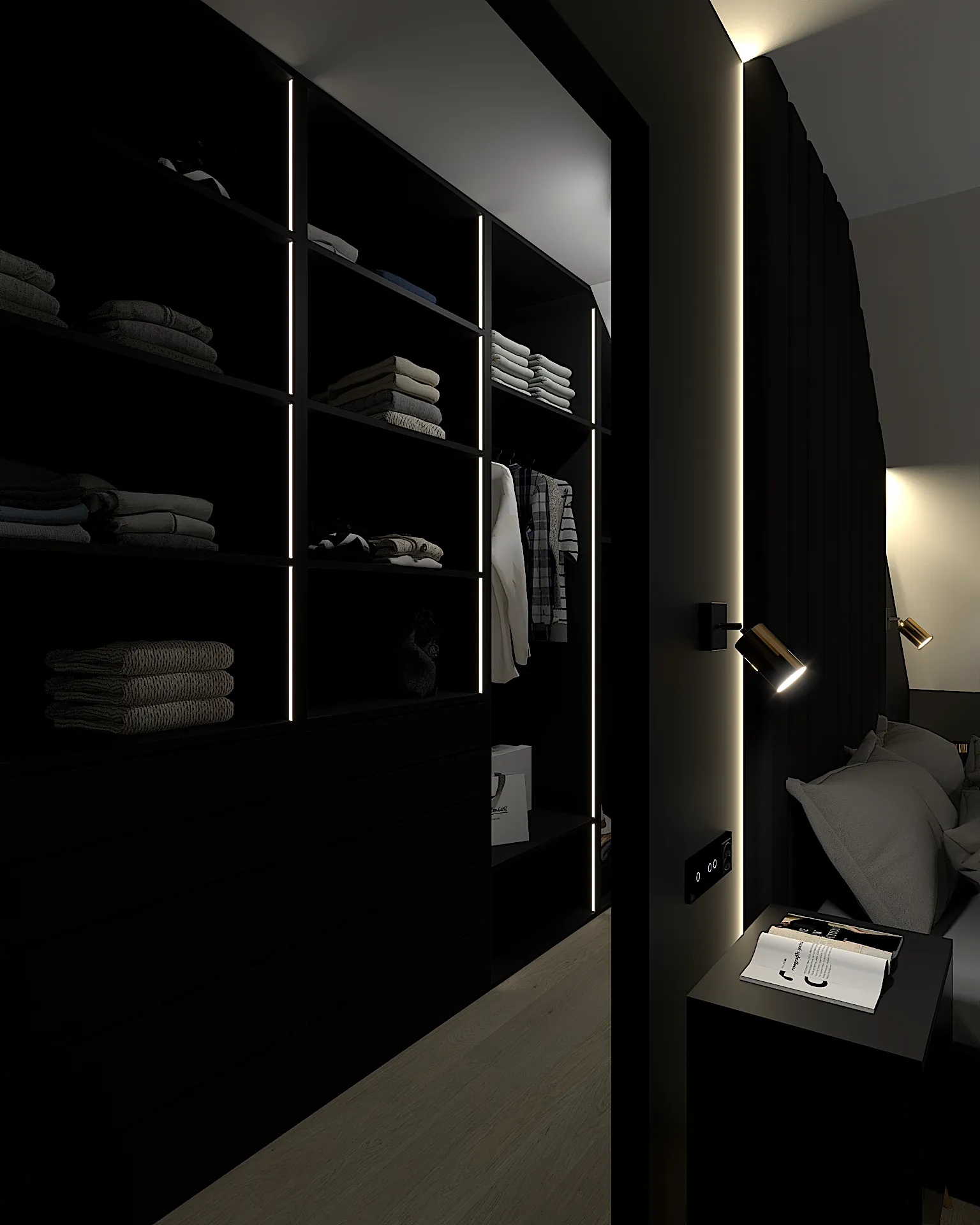 Garderoba w sypialni