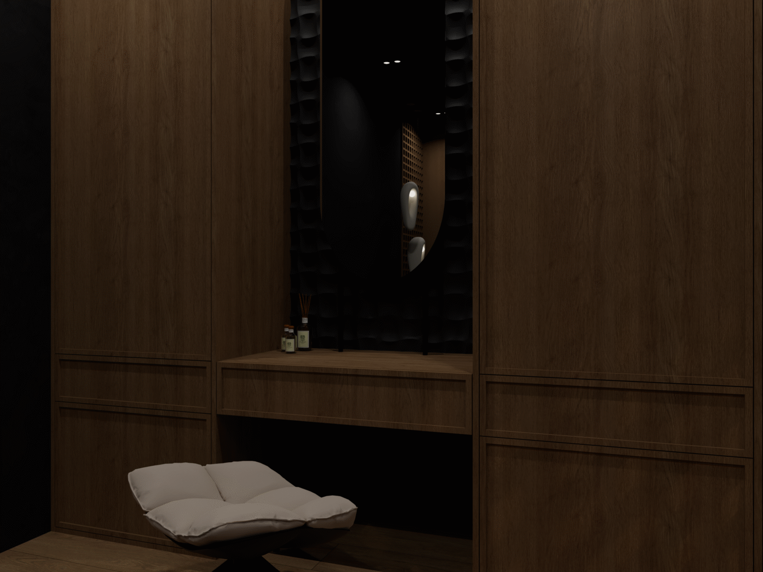 Toaletka Dark Japandi