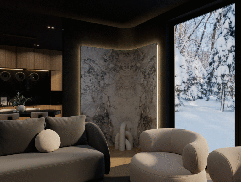 Salon Dark Japandi Quiet Luxury