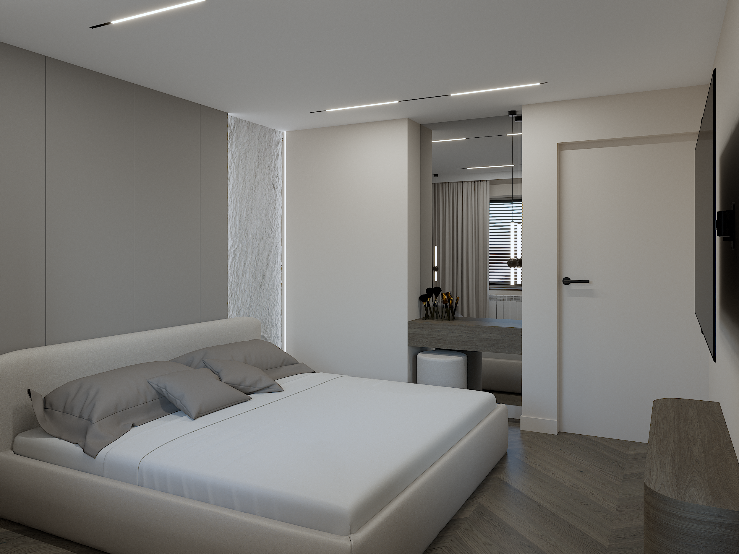 Sypialnia Minimalistyczna rodziców